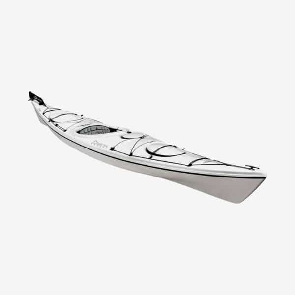 Delta Kayaks - Delta 15s kajak m. finne (Hvid)