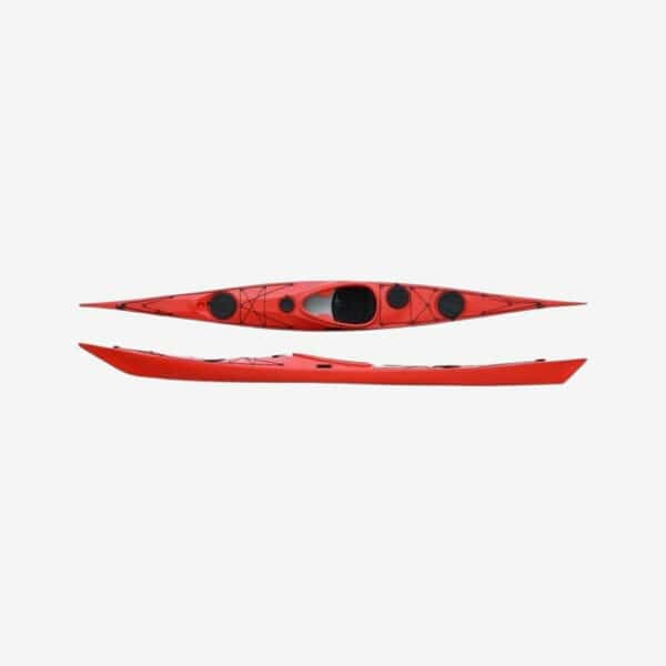 Høfde Q - Supreme 508 cm kajak m/finne (Rød)